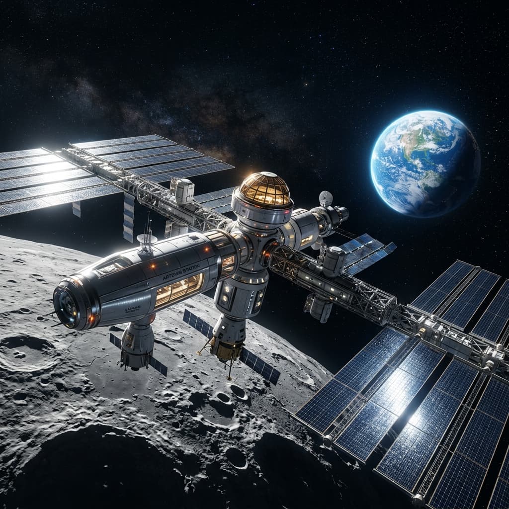 Space Station in Orbit